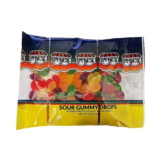 Paskesz Sour Gummy Drops 8 oz