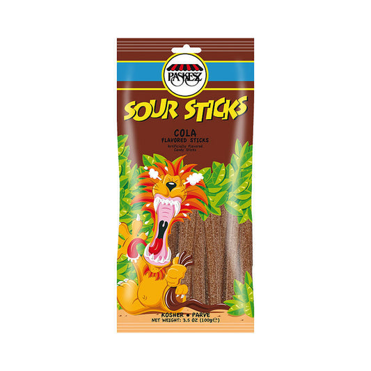 Paskesz Sour Sticks Cola 3.5 oz