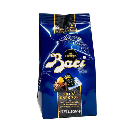 Perugina Baci Extra Dark Chocolate With Hazelnut and Carmel 4.4 oz