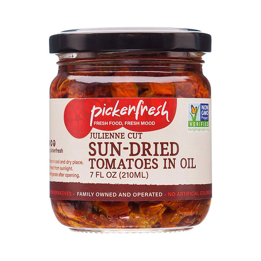 Picker Fresh Julienne Cut Sun Dried Tomatoes in Oil 7 oz