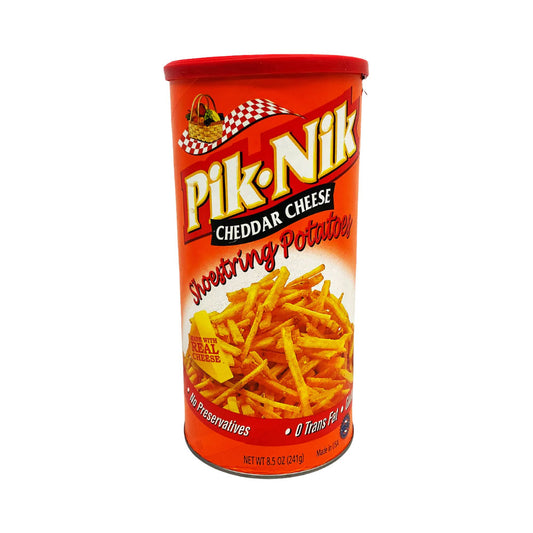 Pik Nik Cheddar Cheese Shoestring Potatoes 8.5 oz
