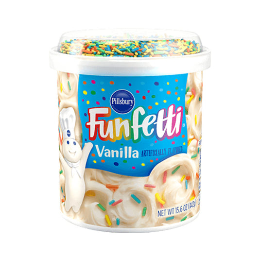 Pillsbury Funfetti Vanilla Frosting 15.6 oz