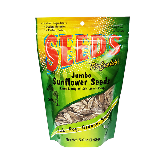 Pistachio Jumbo Sunflower Seeds Roasted Salt Lover's 5oz