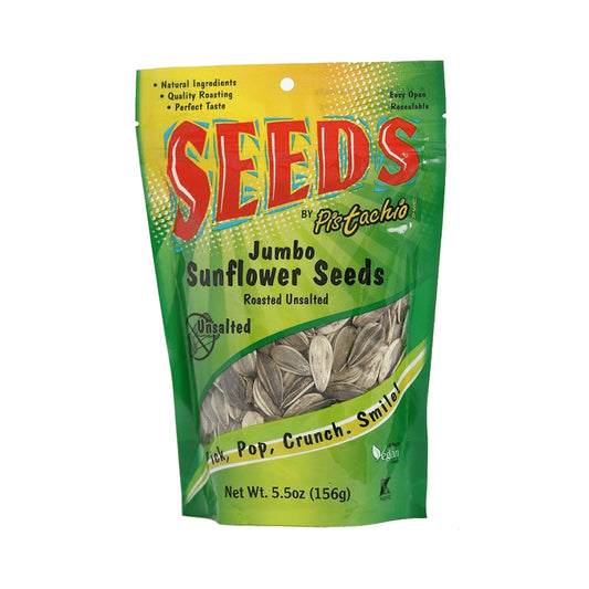 Pistachio jumbo sunflower Roasted Unsalted 5.5 oz