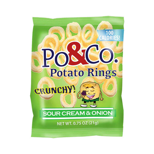 Po&amp;Co Potato Rings Sour Cream Onion 0.75 oz