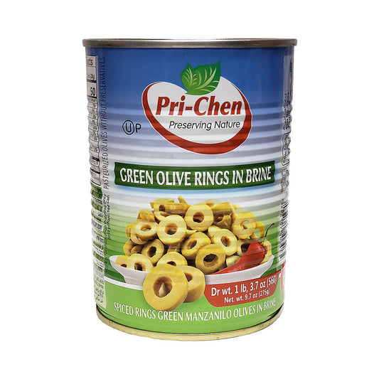 Pri Chen Green Olive Rings In Brine 19.7 oz