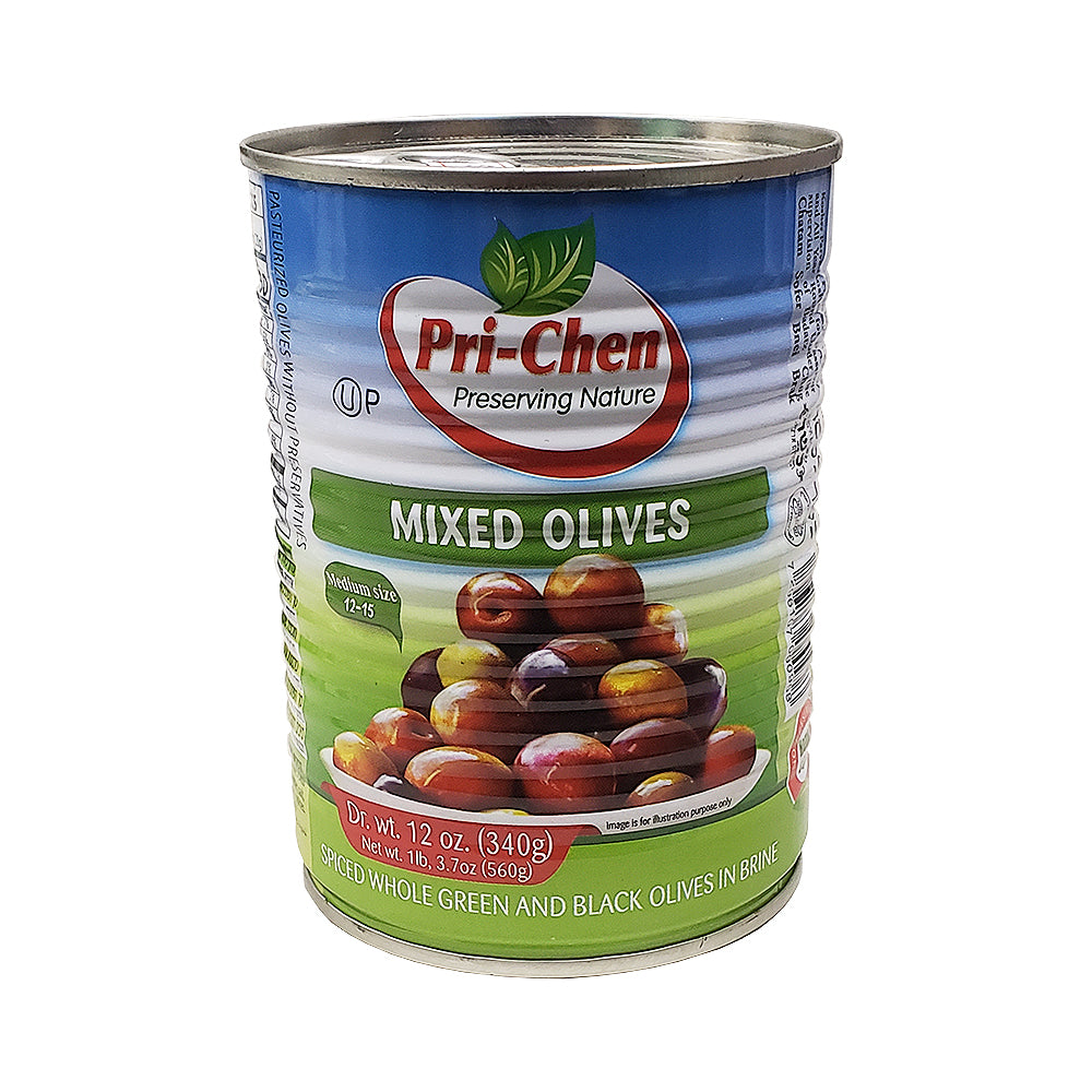 Pri Chen Mixed Olives Medium Size 12 oz