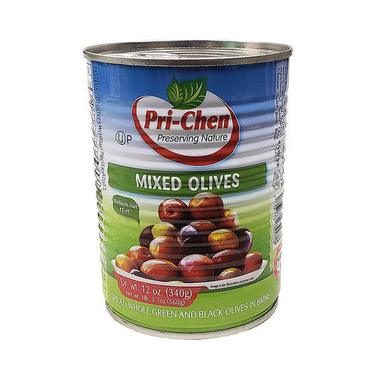 Pri Chen Mixed Olives Medium Size 12 oz