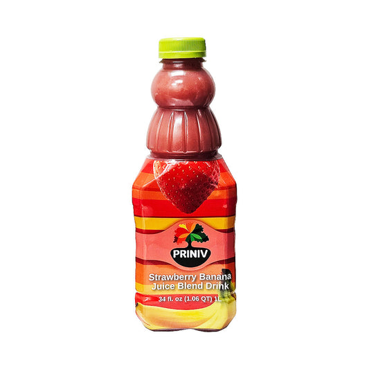 Priniv Strawberry Banana Juice Blend Drink 34 oz