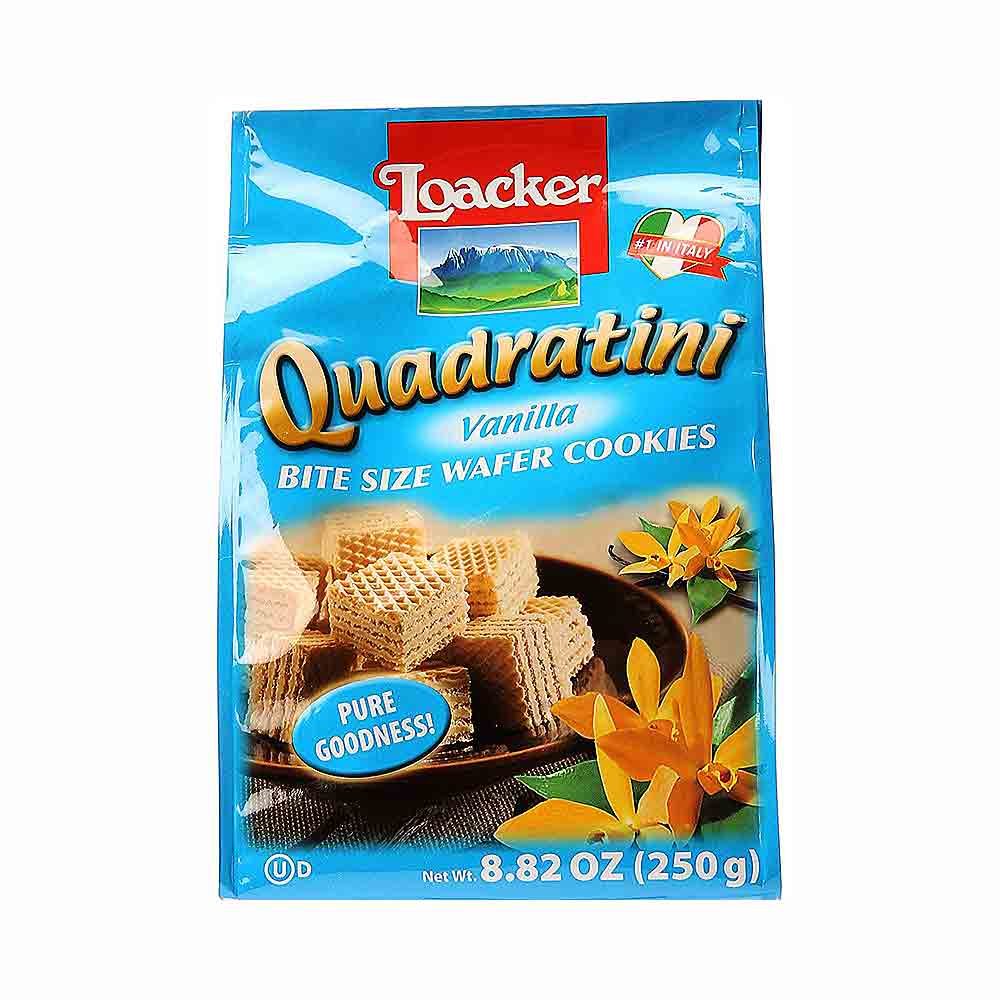 Quadratini Vanilla Bite Size Wafers 8.82 oz