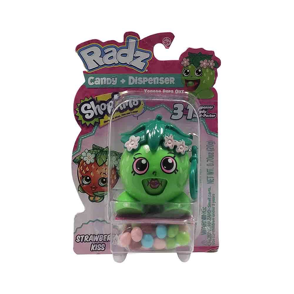 Radz Candy + Dispenser Strawberry Kiss 0.7 oz