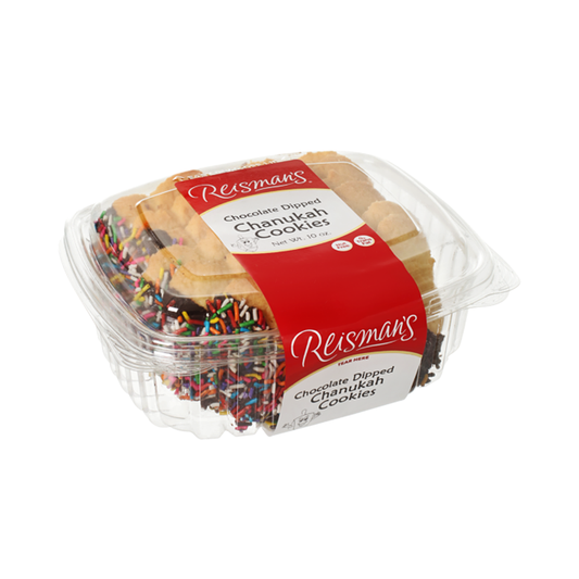 Reisman's Chocolate Dipped Chanukah Cookies 10 oz