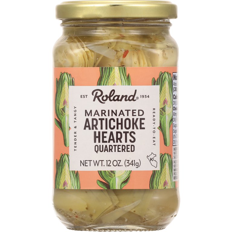 Roland Marinated Artichoke Hearts Quartered 12 oz