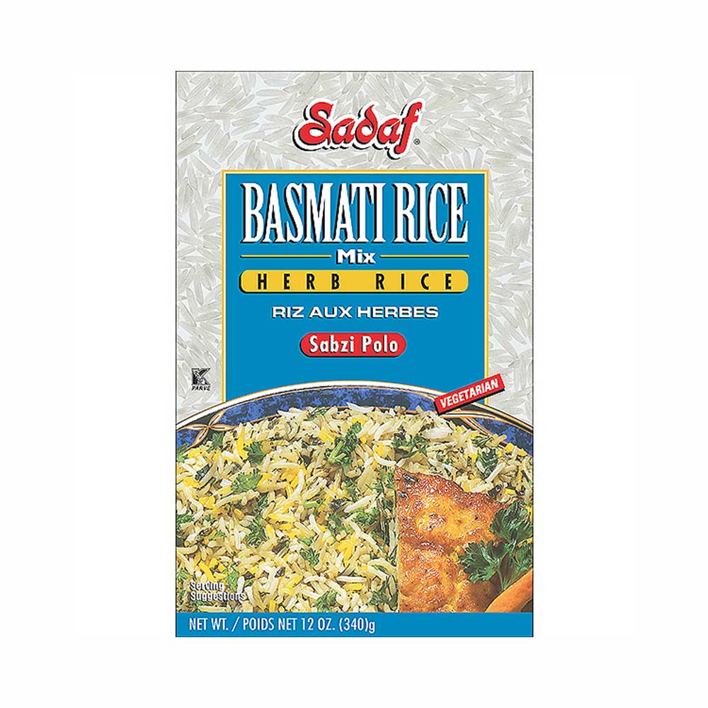 Sadaf  Sabzi Polo Basmati Rice Herb Mix 12 oz