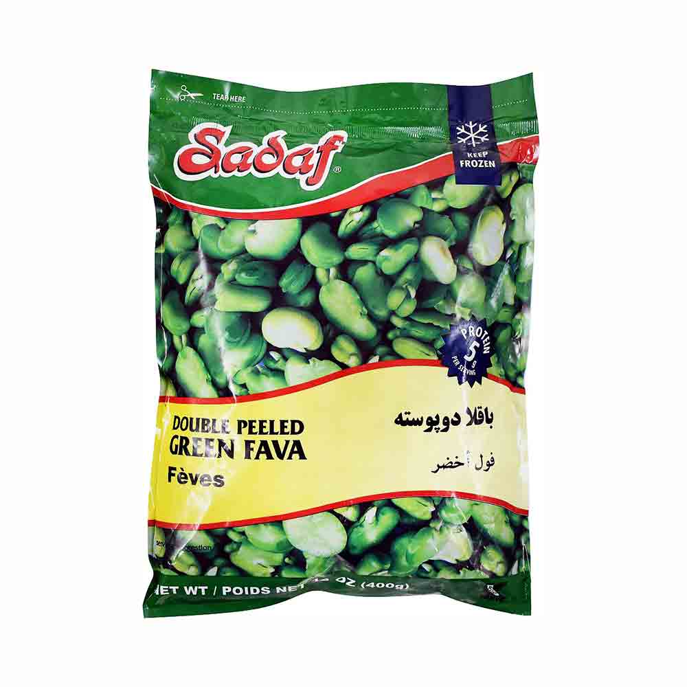 Sadaf Double Peeled Green Fava 14 oz