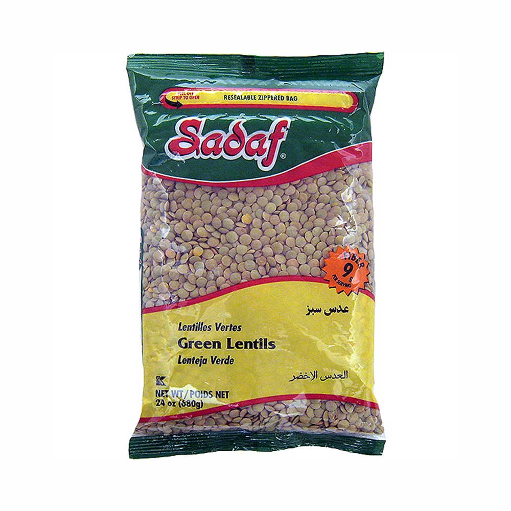 Sadaf Green Lentils 24 oz