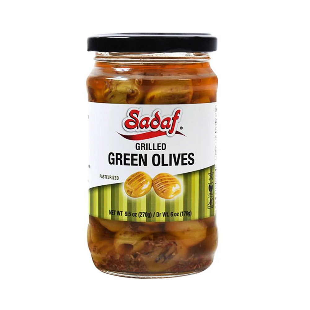 Sadaf Grilled Green Olives 9.5 oz