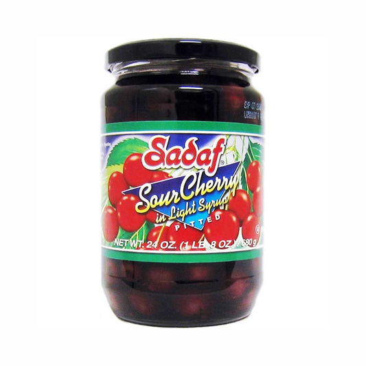 Sadaf Pitted Sour Cherry in Light Syrup 24 oz