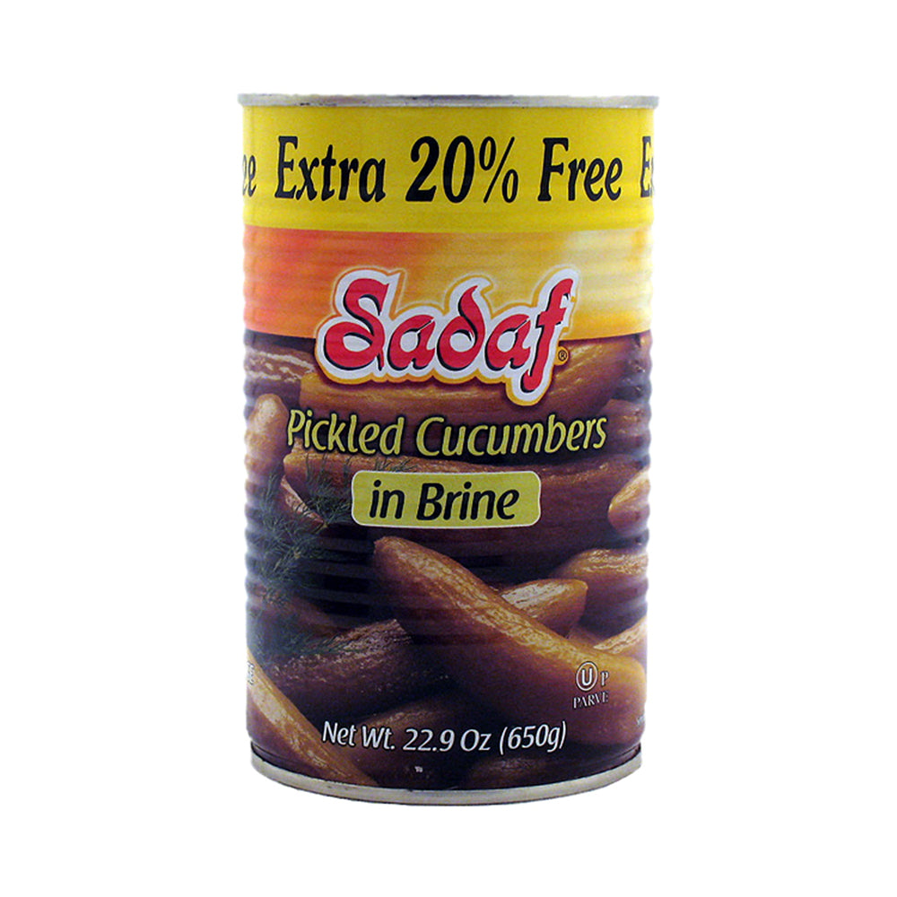 Sadaf Pickled Cucumbers in Brine Extra   20 % Free 22.9 oz