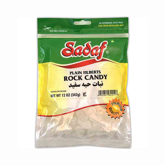 Sadaf Plain White Filberts Rock Candy 12 oz