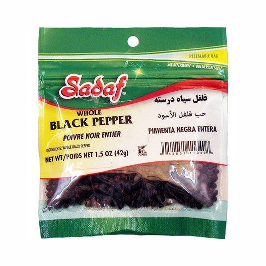 Sadaf Whole Black Pepper 1.5 oz