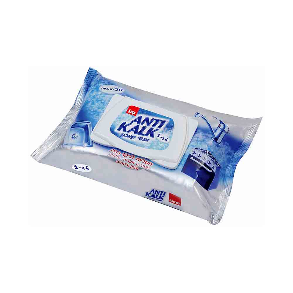 Sano Anti Kalk 50 All Purpose Cleaning Wipes