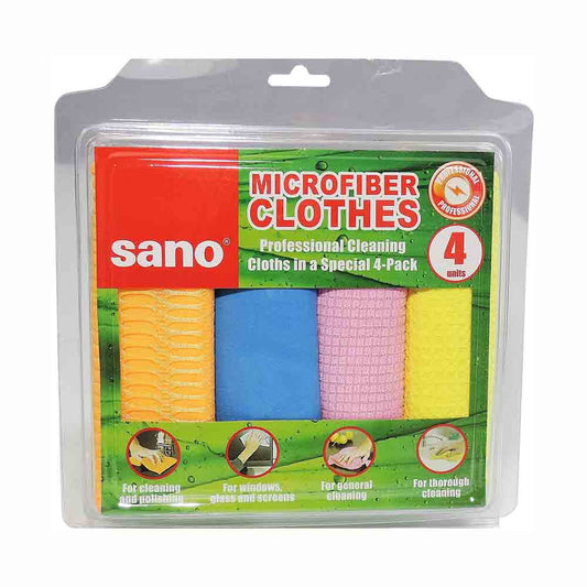 Sano Microfiber Cloths 4 pack