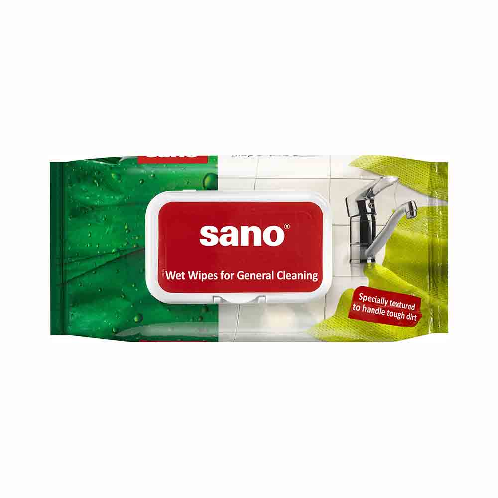 Sano Wet Wipes For General Cleaning 50 ct
