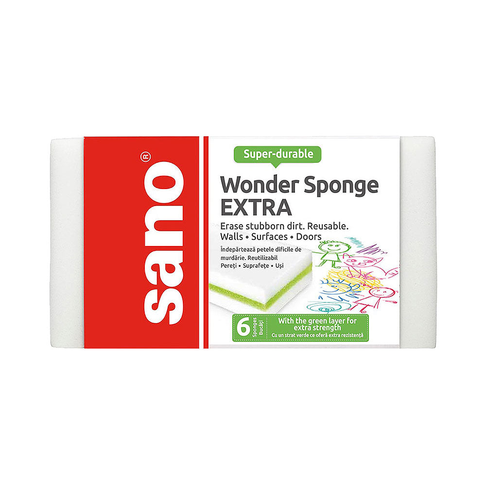 Sano Wonder Cleaning Sponge 6pk