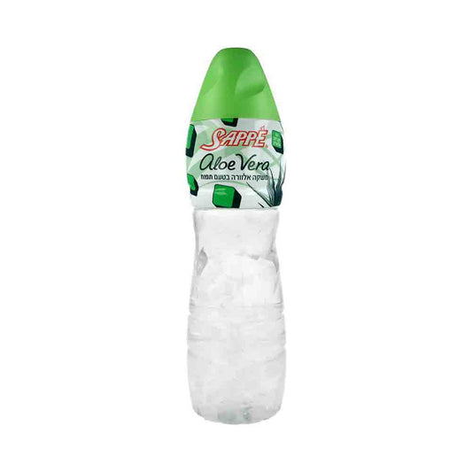Sappe Aloe Vera Beverage Apple Flavor With Aloe Vera Cubes 33.8 oz