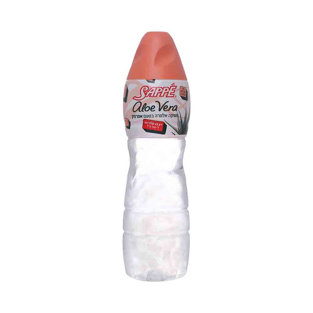 Sappe Aloe Vera Beverege Peach Flavor With Aloe Vera Cubes 33.8 oz