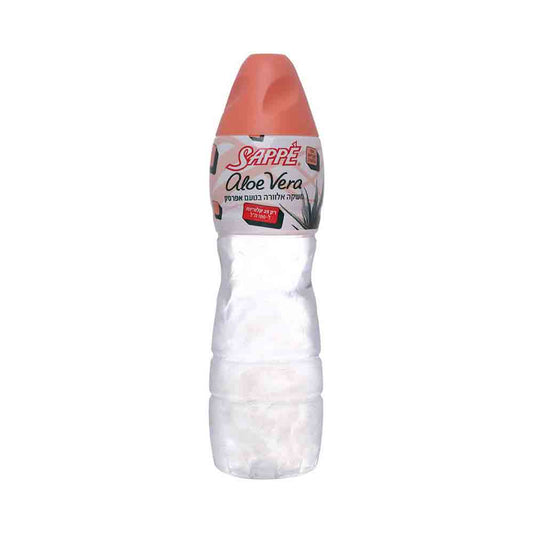 Sappe Aloe Vera Beverege Peach Flavor With Aloe Vera Cubes 33.8 oz