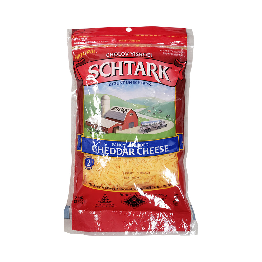 Schtark Shredded Cheddar Cheese 8 oz