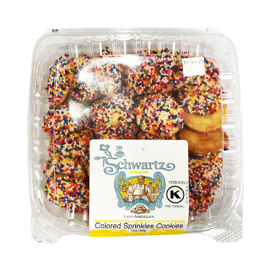 Schwartz Bakery Colored Sprinkles Cookies 12 oz