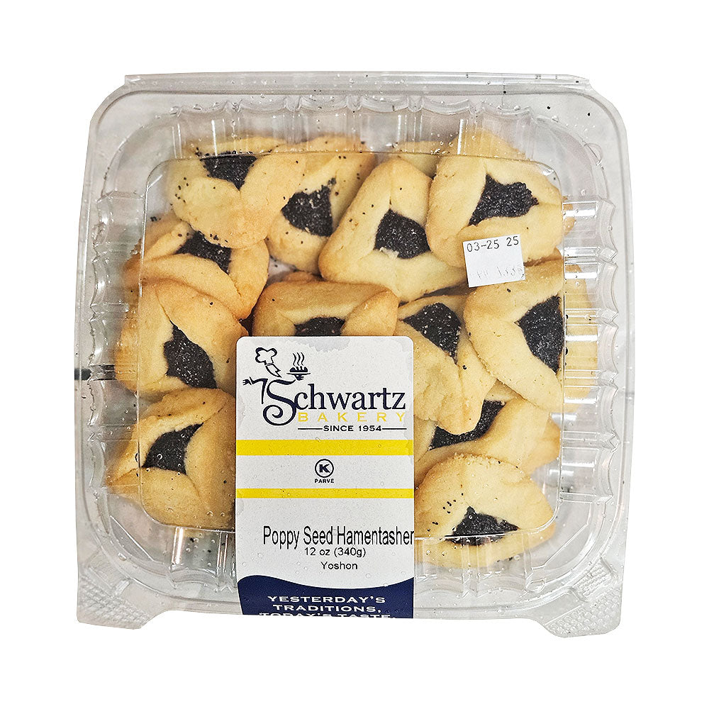 Schwartz Bakery Poppy Seed Hamentashen 12oz