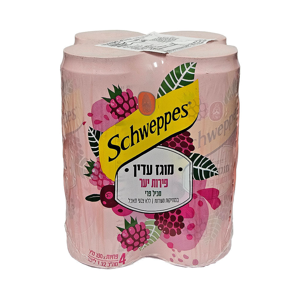 Schweppes light Sparkling Berry Soda Can 4x330ml