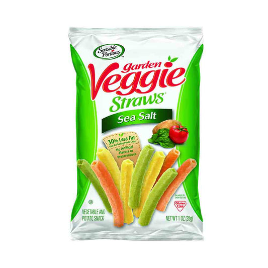 Sensible Portions Veggie Chips Straws Sea Salt 1 oz