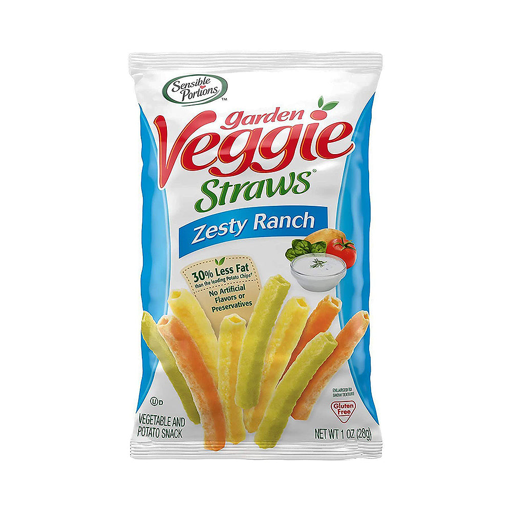 Sensible Portions Veggie Straws Zesty Ranch 1 oz