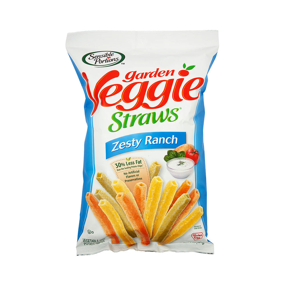 Sensible Portions Garden Veggie Straws Zesty Ranch 5 oz