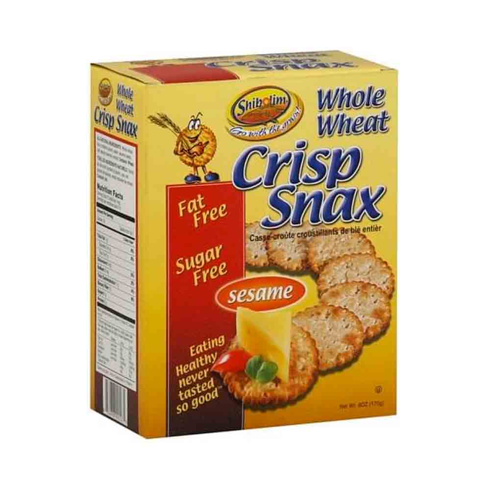Shibolim  Whole Wheat Crisp Snax Sesame 6 oz
