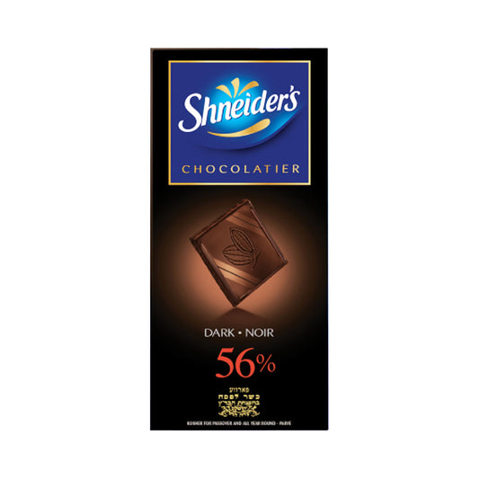Shneider's Dark Chocolate Bar 56% Cocoa 3.5 oz