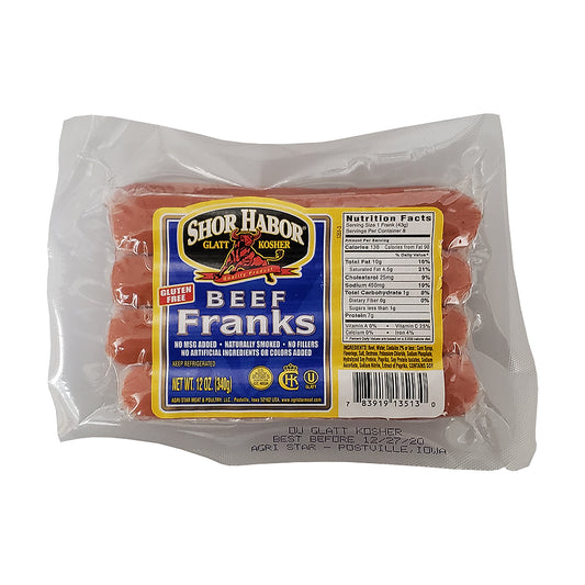 Shor Habor Beef Frank 12 oz