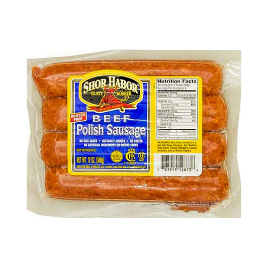 Shor Habor Beef Polish Sausage 12 oz