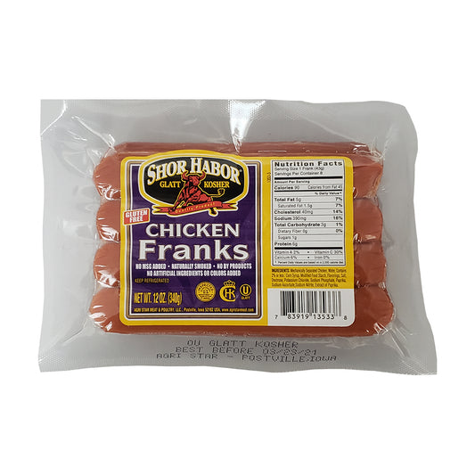 Shor Habor Chicken Franks 12 oz