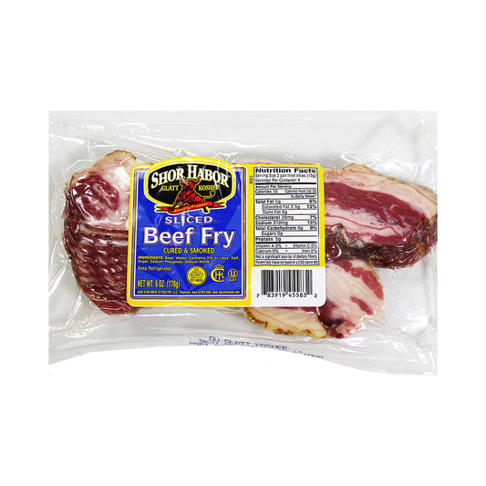 Shor Habor Sliced Beef Fry Cured Smoked 6 oz