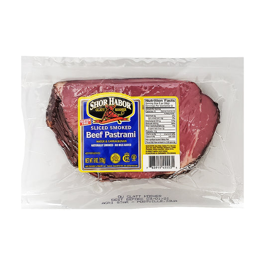 Shor Habor Sliced Smoked Beef Pastrami 6 oz