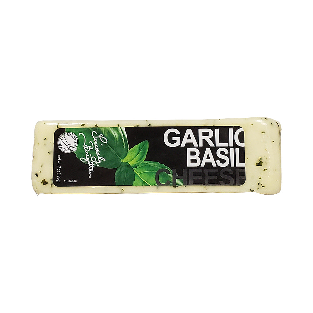 Sincerely Brigitte Roasted Garlic and Basil Cheese Chunk 7 oz