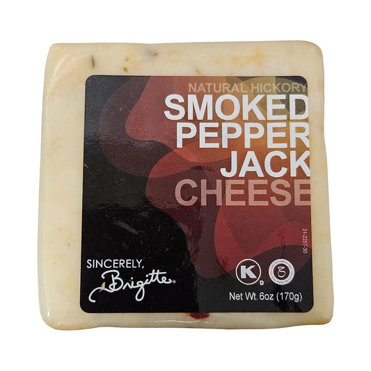 Sincerely Brigitte Smoked Pepper Jack Cheese 6 oz
