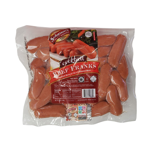 Solomon's Cocktail Beef Franks 12 oz