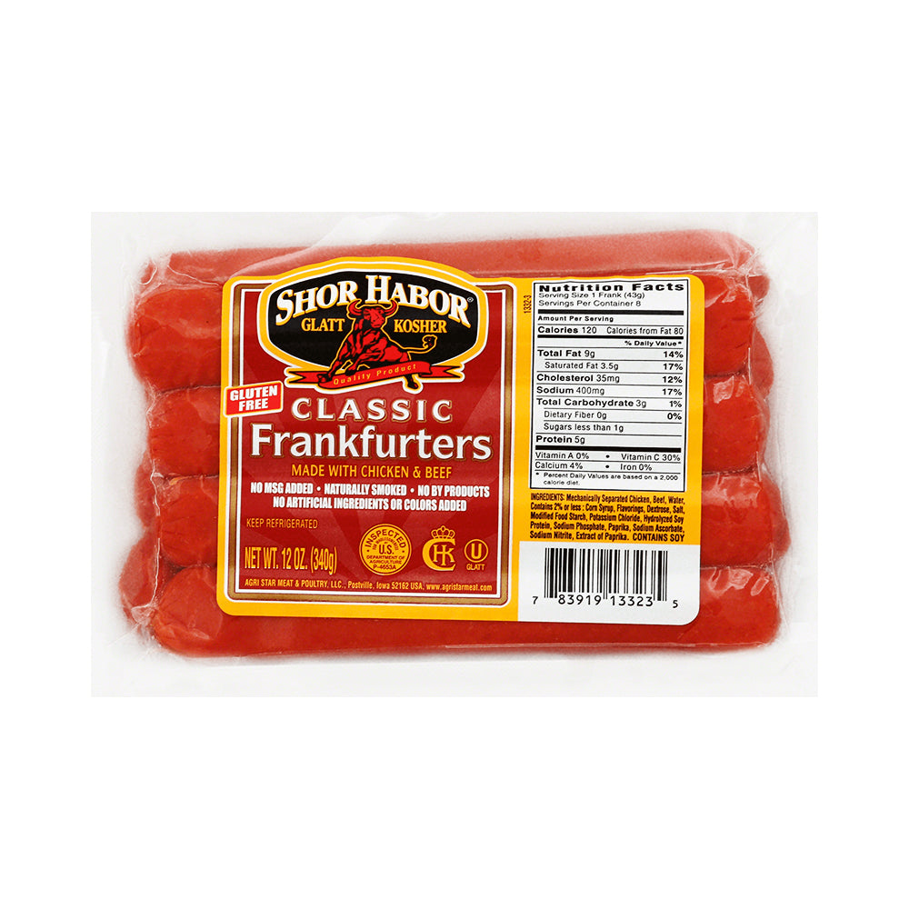 Shor Habor Classic Frankfurters 12 oz
